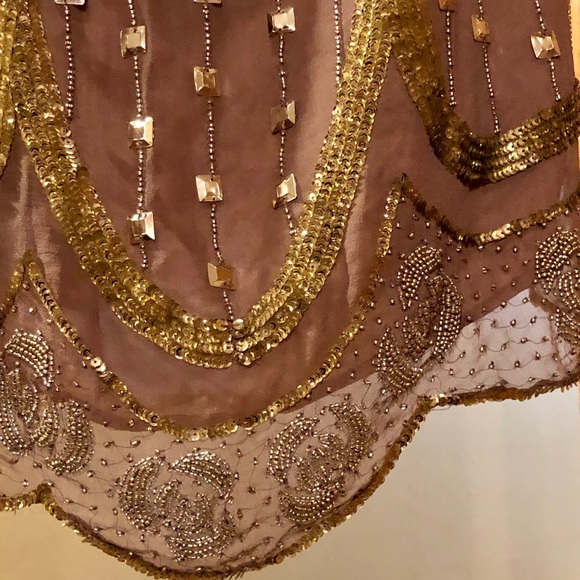 Silk beaded & sequined skirt - Picture 3 of 6